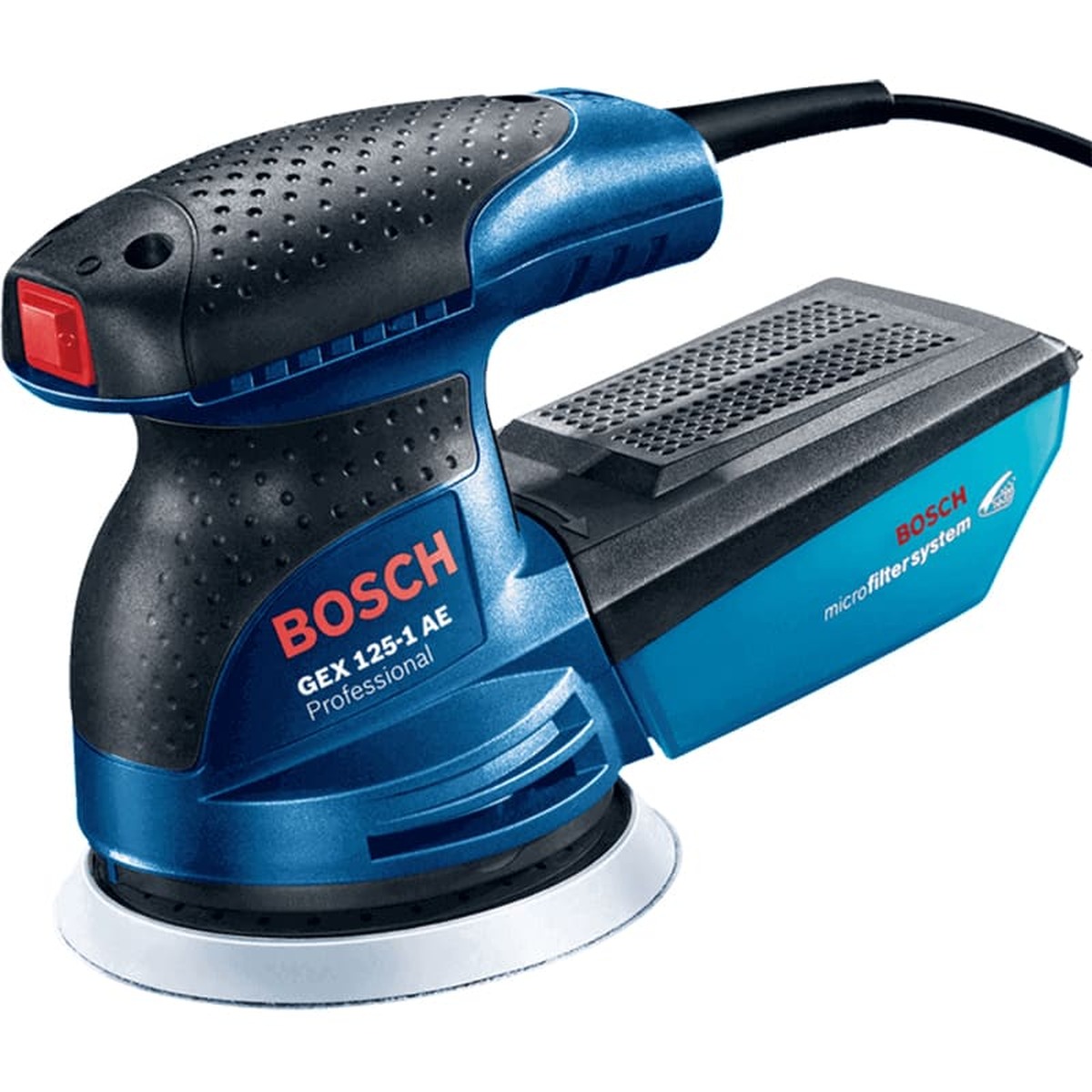 Эксцентриковая шлифмашина Bosch GEX 125 AE +микрофильтр+кейс — Фото 1